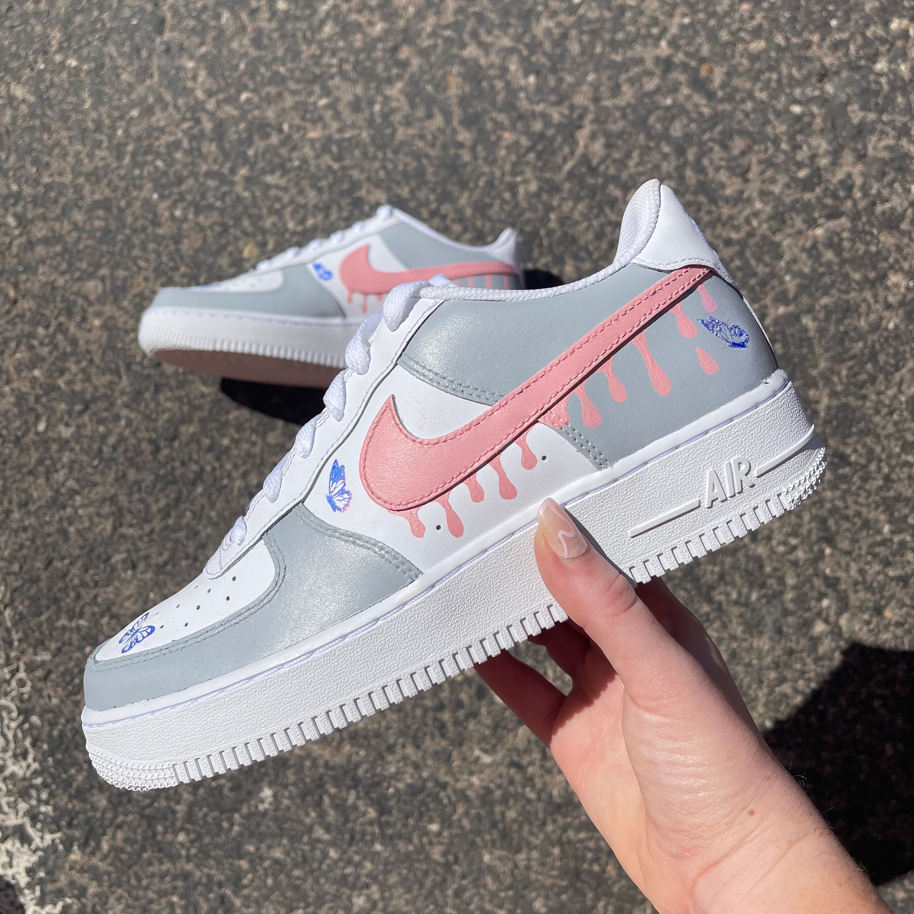 uitgehongerd Wereldwijd Twinkelen Women Nike Air Force 1 Low Custom Shoes Butterfly Sneakers - Etsy