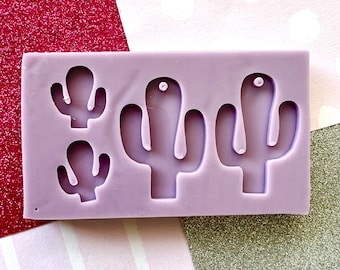 Cactus Silicone Mould | Handmade Earring Mold