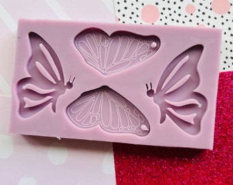 Molde de Mariposas / Molde de Pendiente Hecho a Mano