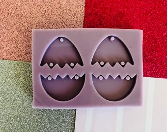 Cracked Egg Silicone Mould | Handmade Earring Mold