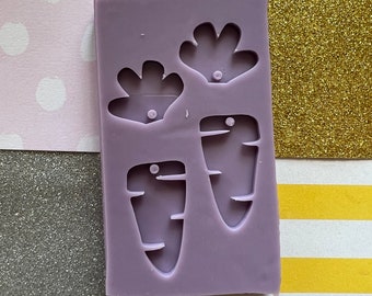Carrot Top Silicone Mould | Handmade Earring Mold