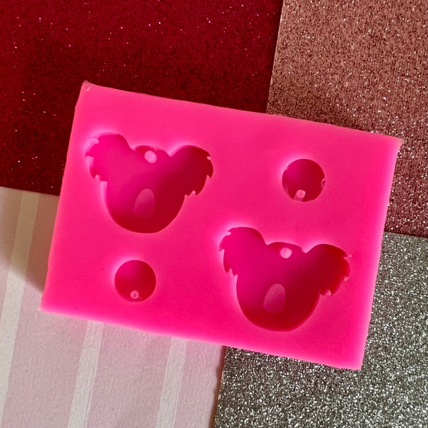 Koala Dangle Silicone Mould | Handmade Resin Earring Mold