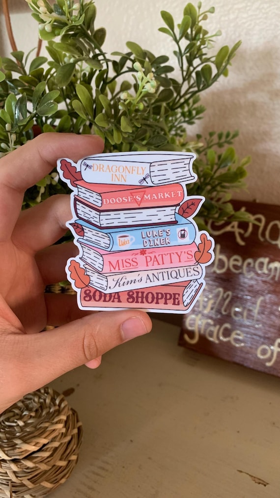 Gilmore Girls Books Sticker Sticker | Car and Laptop Size | Waterproof Sticker | Dishwasher Safe | Magical Stickers