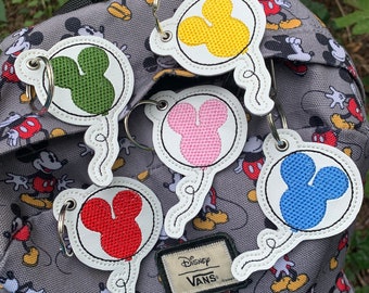 Mouse Balloon Key Fobs | Mouse Key Chains | Magical Dangles | Happiest Place on Earth | Bag Tags