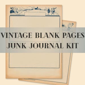 Pages illustrées imprimables, kit de junk journal, scrapbooking, papier vintage, feuille de collage numérique, téléchargement immédiat, 1930