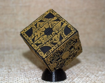 Caja de rompecabezas Hellraiser - Cubo funcional de lamentos - Accesorio de película de resina artesanal - Caja de llanto de cabeza de alfiler - Cubo de regalo para fanáticos del terror