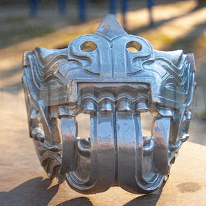 Quetzacoatl Mempo BLANK chromium samurai mask half face mask