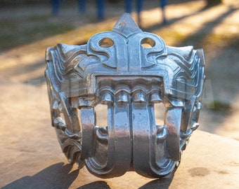 Quetzacoatl Mempo BLANK chromium samurai mask half face mask