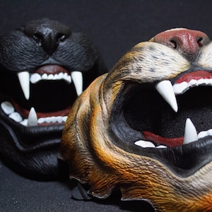 tiger mask samurai animal grin king tekken