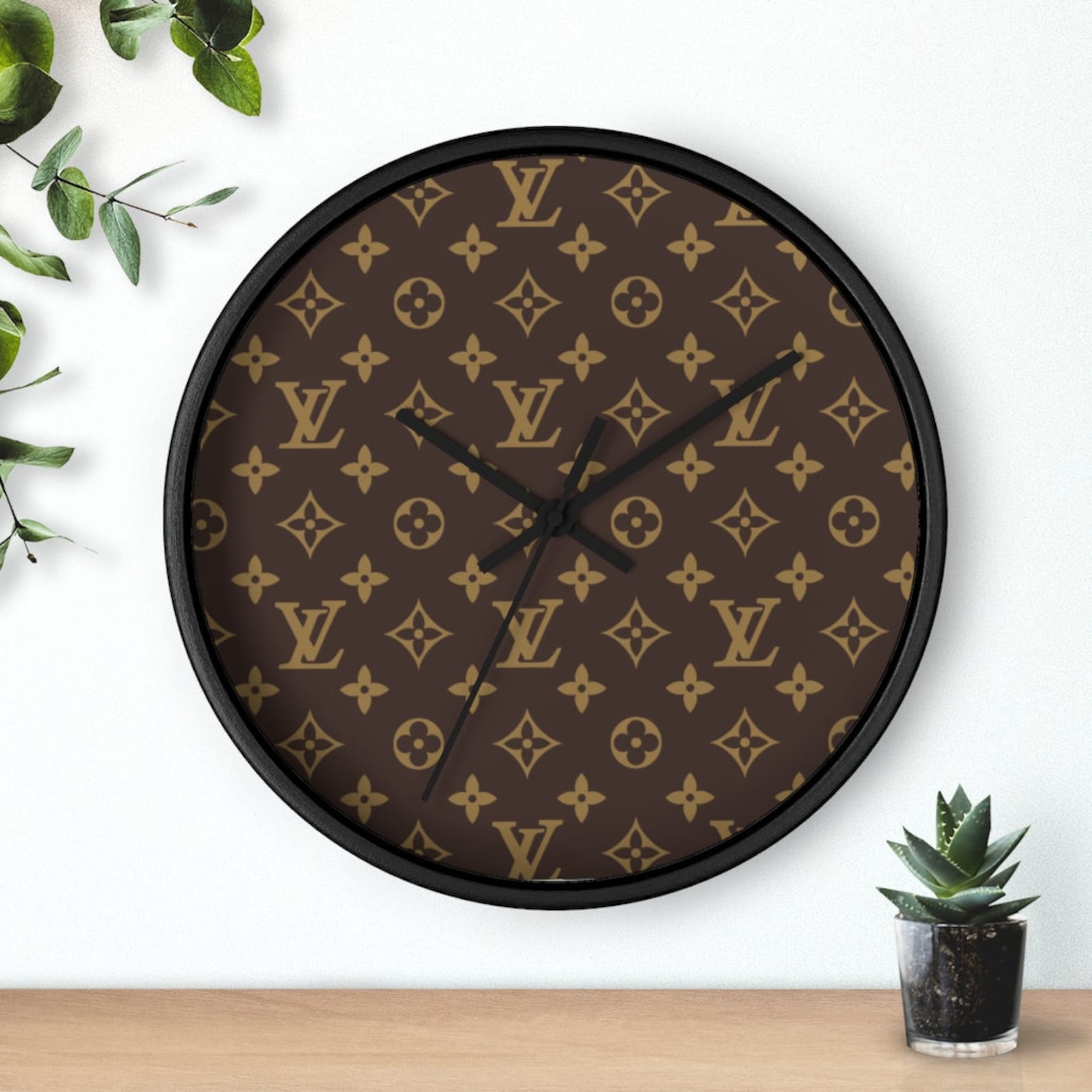 Louis Vuitton Inspired Wall Clock Free Shipping Etsy