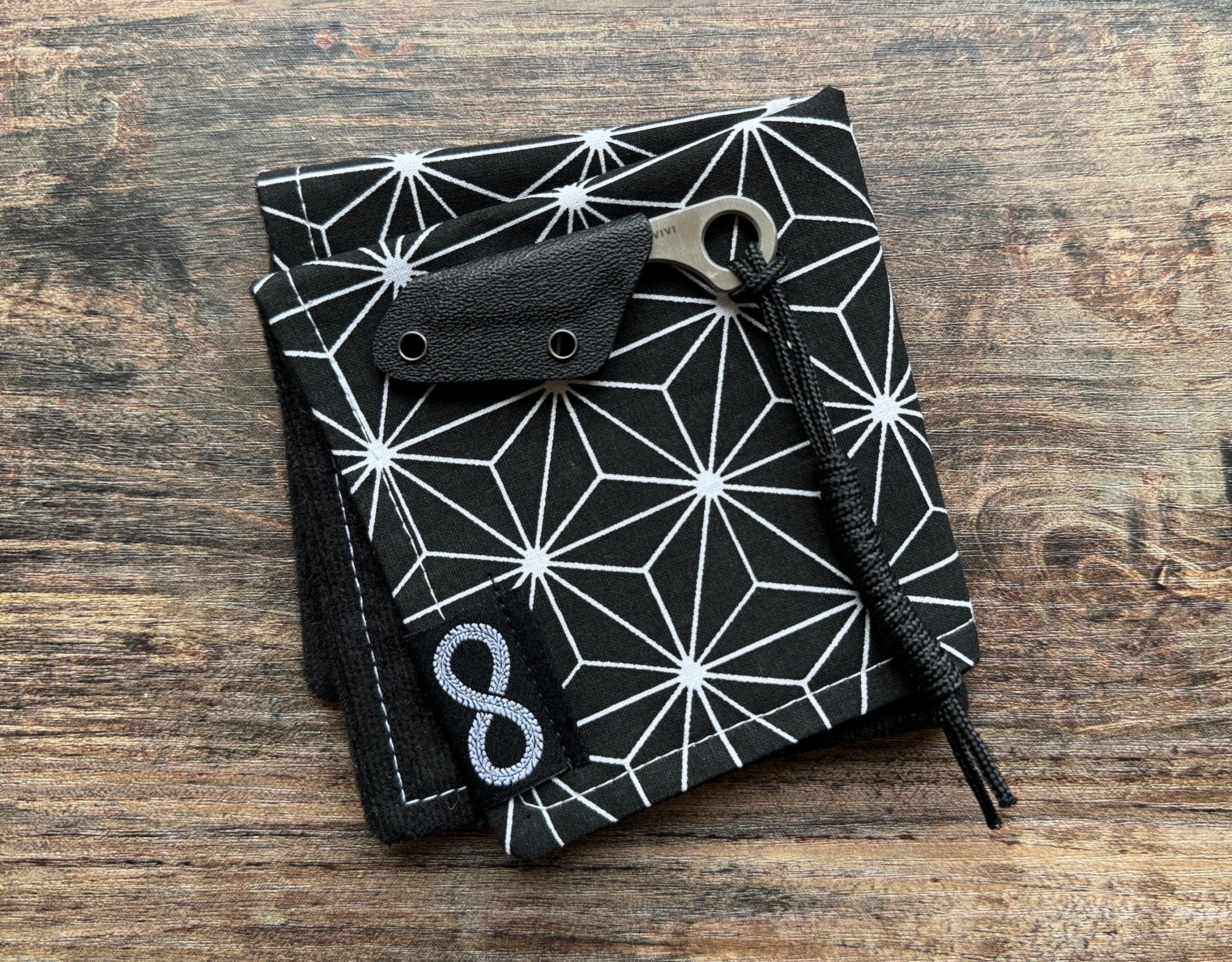 EDC Hank Japanese Hemp Leaf Asanoha Black - Etsy