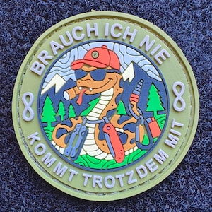 Brauch ich nie – Robuster 3D PVC Patch, Tactical Path, EDC, Military Patch, Statement, Tactical Gear, Airsoft