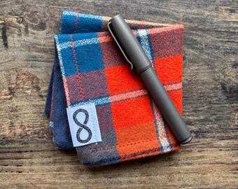 EDC Hank Flannel Orange/Blue Checkered