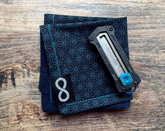 EDC Hank Japanese hemp leaf Asanoha blue