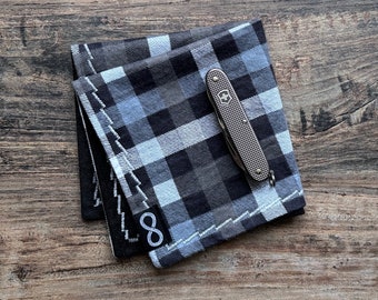 EDC Hank Flannel checked grey/black