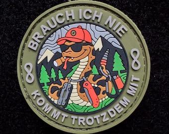 I never need it - Robust 3D PVC Patch, Tactical Path, EDC, Military Patch, Statement, Tactical Gear, Airsoft