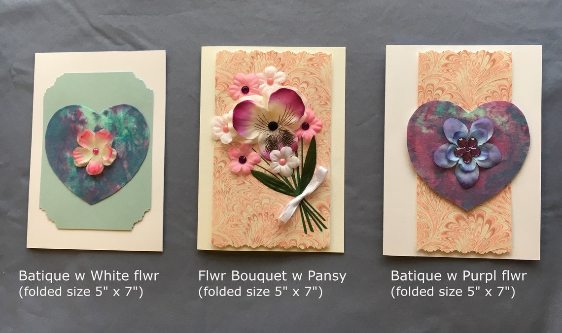 Heart Greeting Cards Etsy