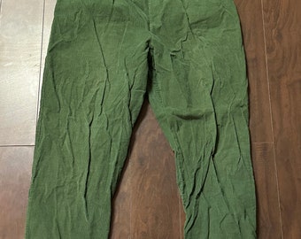 Vintage 1960s/70s Green Corduroy Pants USA