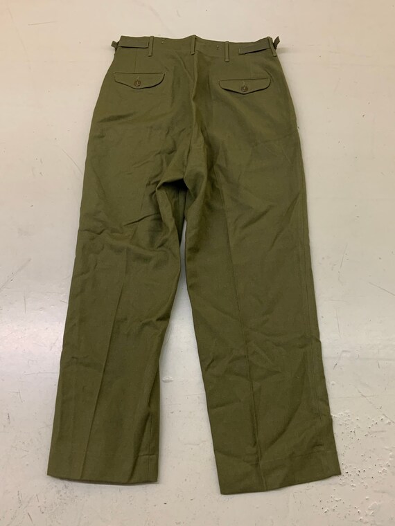 Vintage 1950s US Army Military Wool Field Trousers M-… - Gem