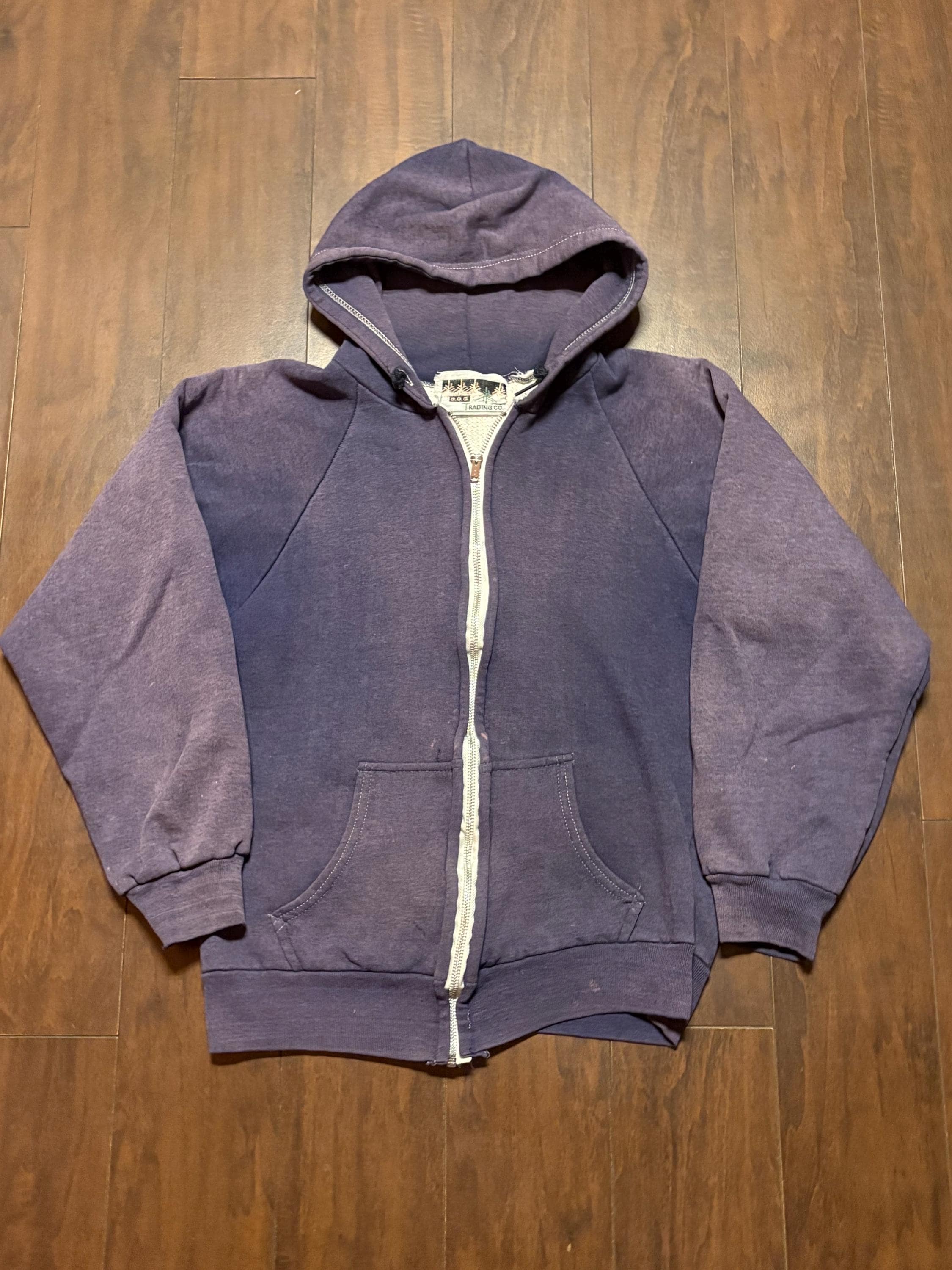 Vintage 70s- USA製 ジップ フーディパーカー プルオーバー 70s Zip Hoodie 70年代 ジップフーディー グリーン ヴィンスウェ