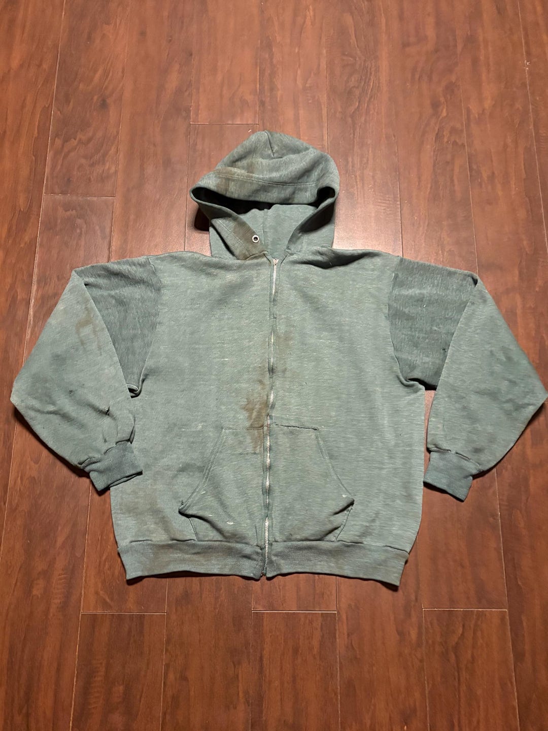 トップス 60s- usa vintage talonzip hoodie paint Vintage 60's hoodie - Gem