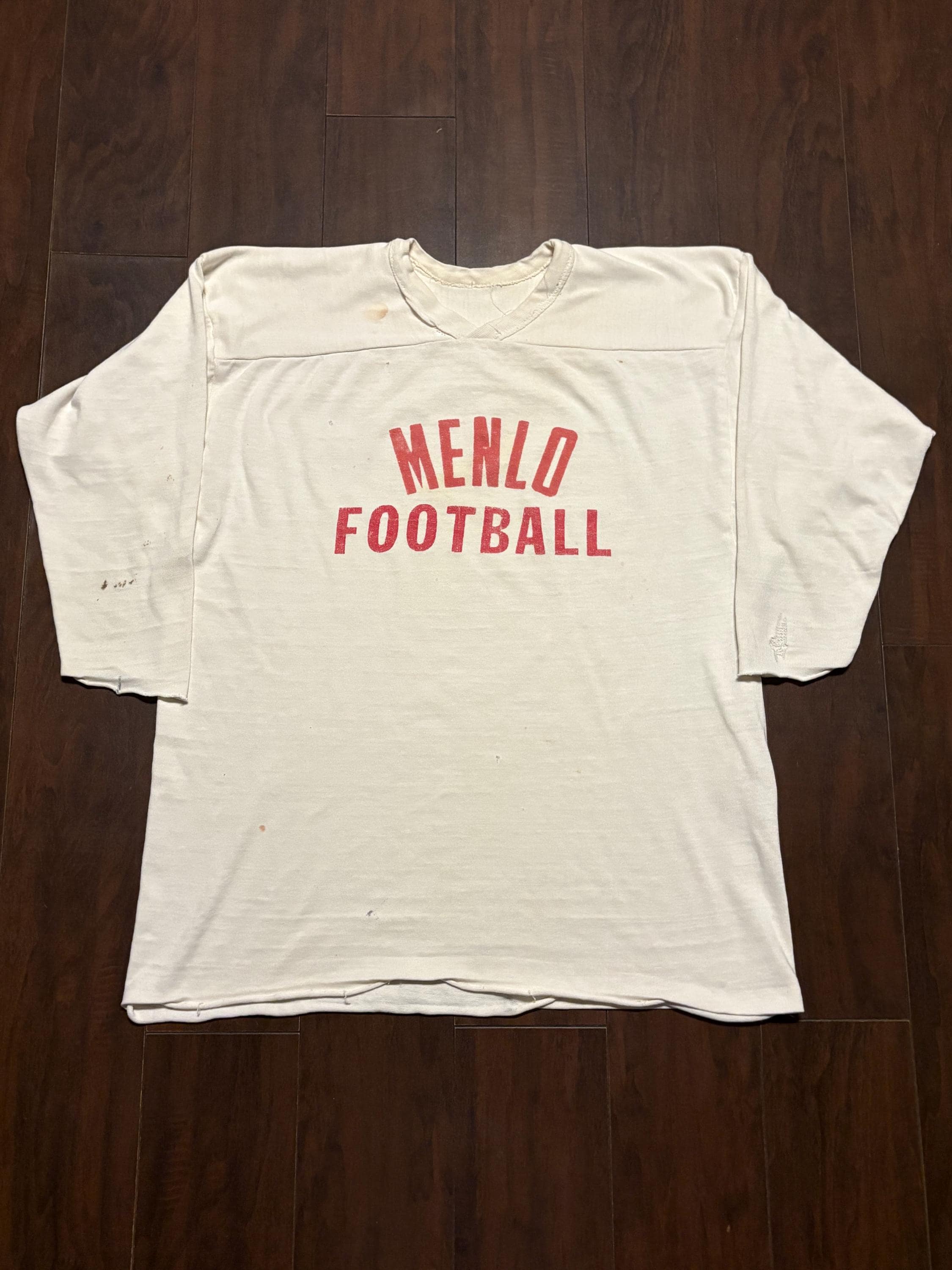 トップス 50s vintage football shirt 50s WILTON COTTON 2TONE FOOTBALL SHIRT SIZE S - MATIN