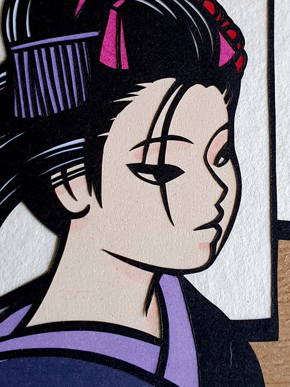 Hand made papercut artwork. A3 poster limited edition paper cutting