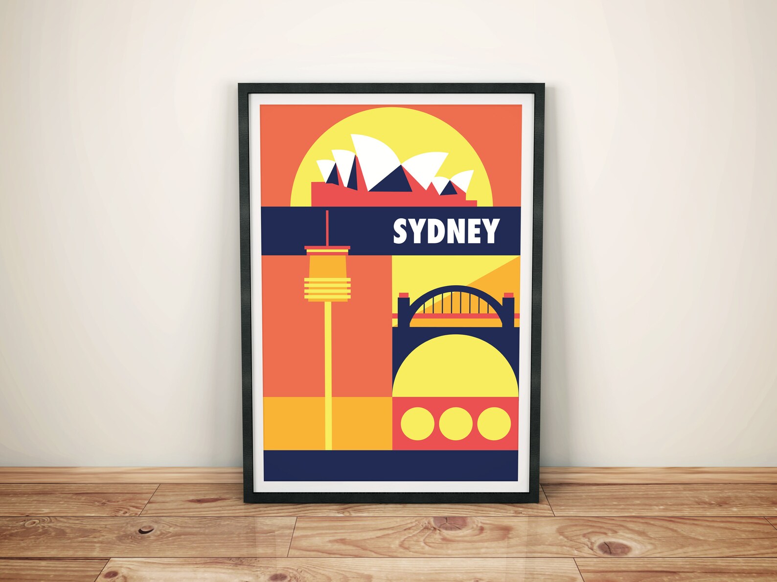 Sydney City Print Sydney Wall Art Abstract City Poster Etsy UK