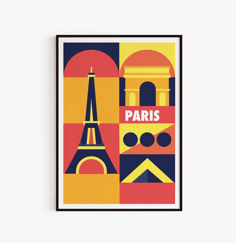 Paris Wall Art Paris City Print Paris Abstract Poster Etsy UK