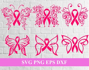 Download Pink Ribbon Svg Etsy
