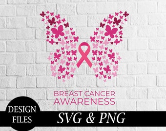 Download Cancer Butterfly Svg Etsy