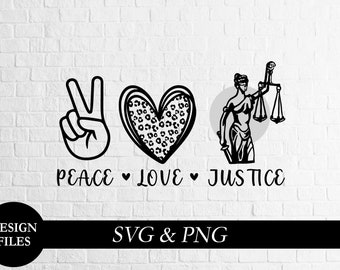 Download Peace Love Justice Svg Etsy