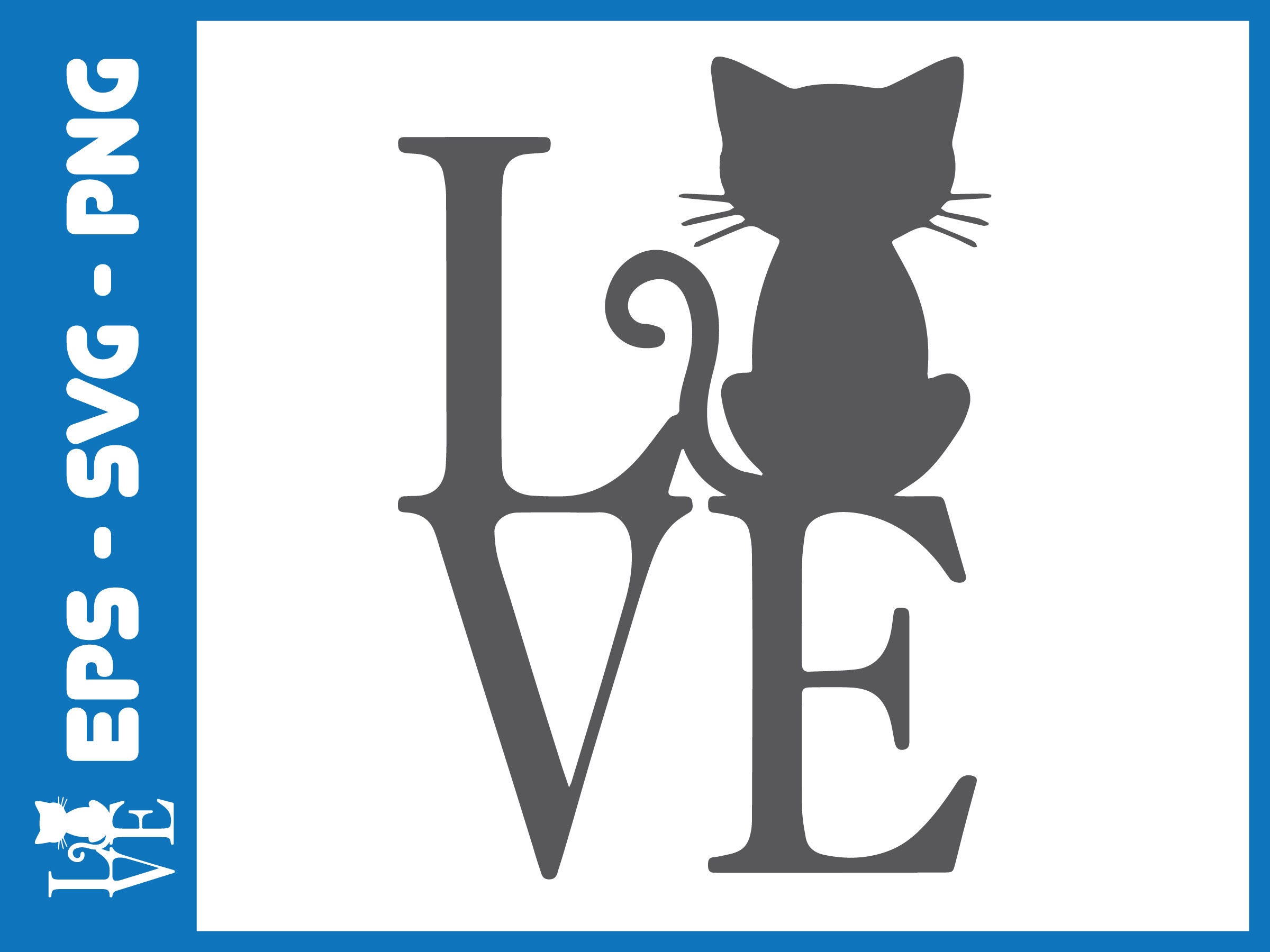 Download Love Cats Svg, Love Clipart, Love Cat Silhouette Cut File ...