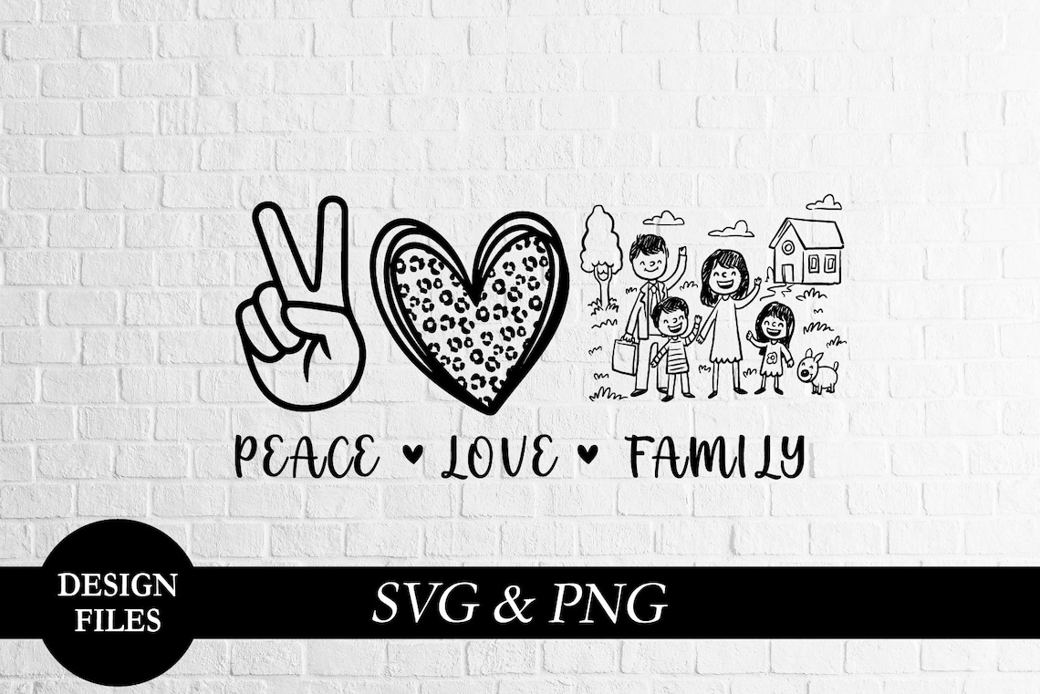 Free Free 220 Peace Love Family Svg SVG PNG EPS DXF File
