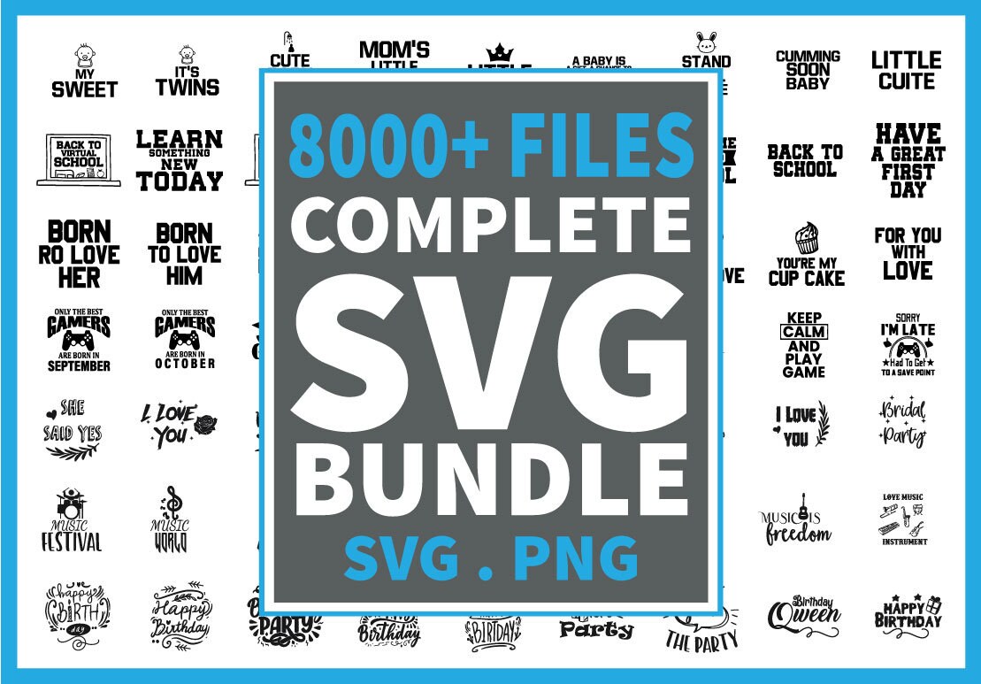 8000 Mega SVG Clip Art Bundle Massive SVG BundleInstant | Etsy