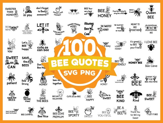 Download Bee Quotes Svg Bundle Bee Svg Bundle Queen Bee Svg Honey Etsy