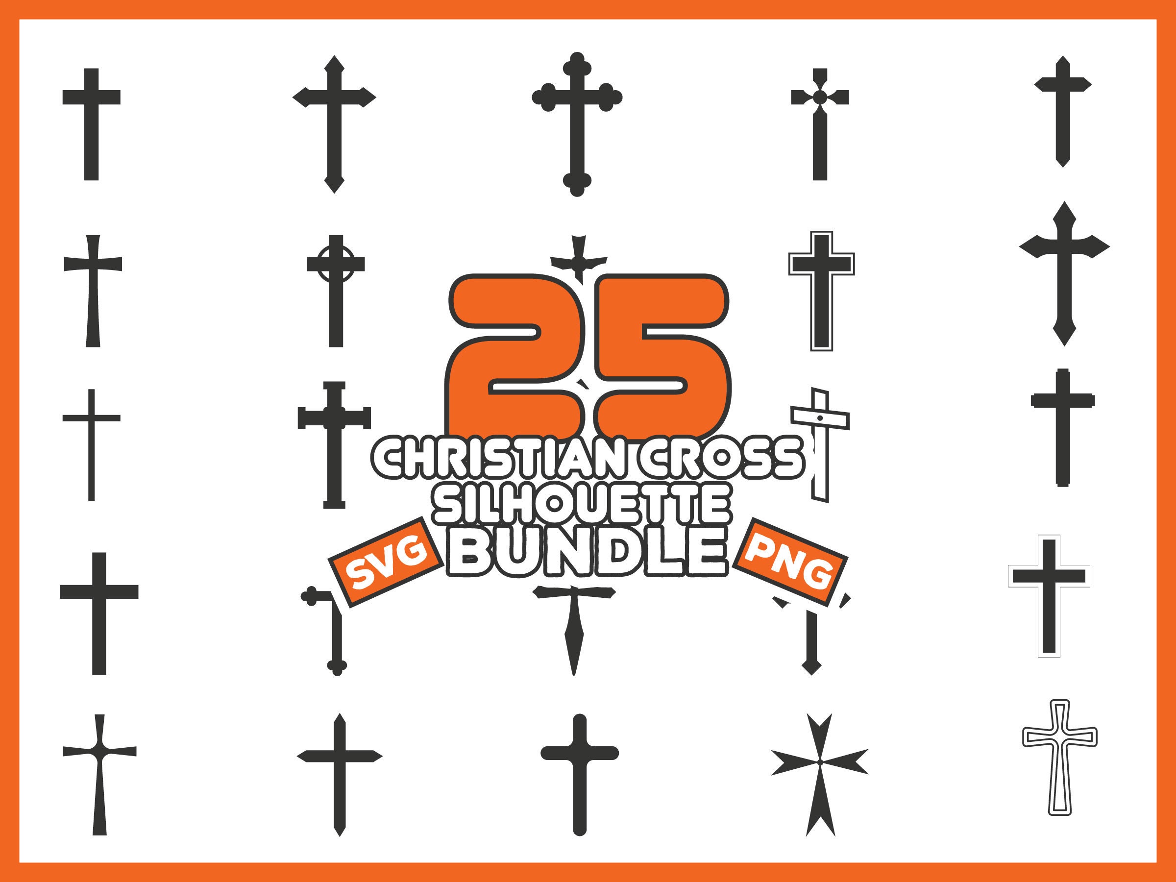 Download 25 Christian Cross Silhouette Svg Bundle, Jesus Cross Svg ...