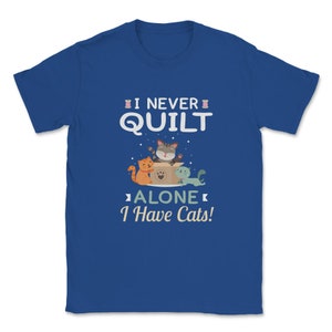 Sewing Quilting Cats Apparel Unisex T-Shirt | Etsy