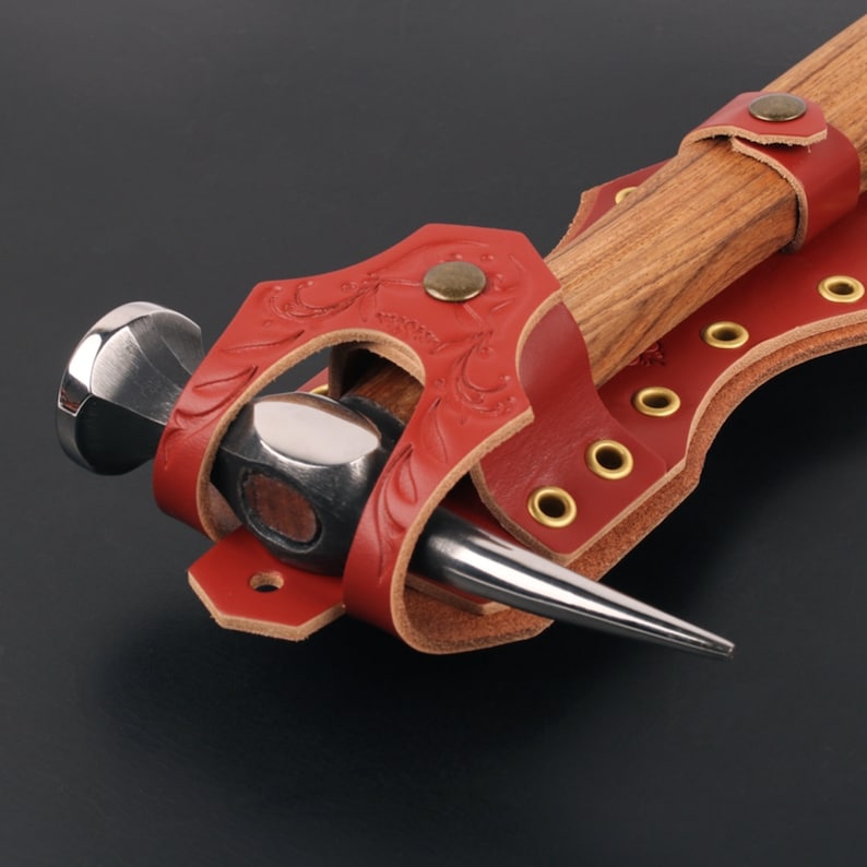 Italian Vegetable Tanned Leather Hammer Holster Hammer Etsy