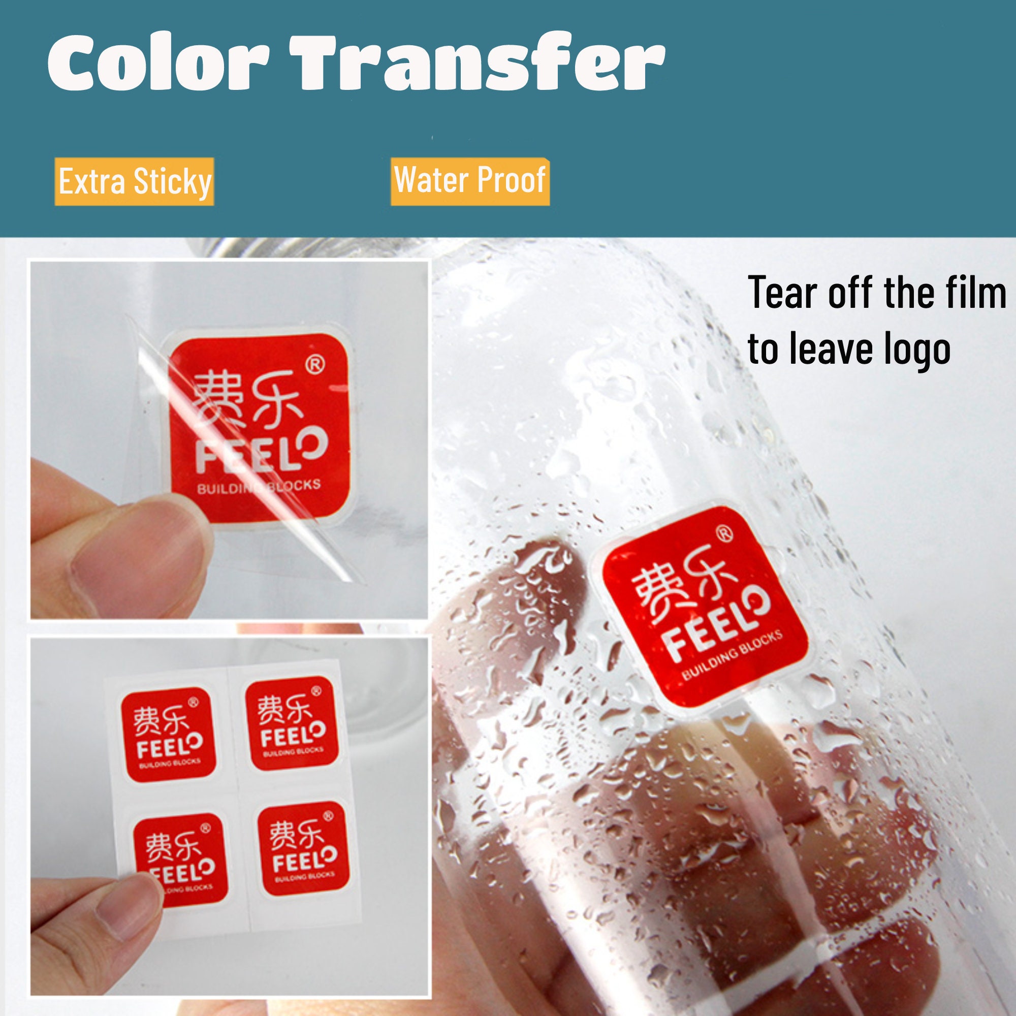 Hot Sale Custom Design Car Window Letter Logo Decorative UV Transfer  Stickers - China Sticker and Adhesive Sticker price