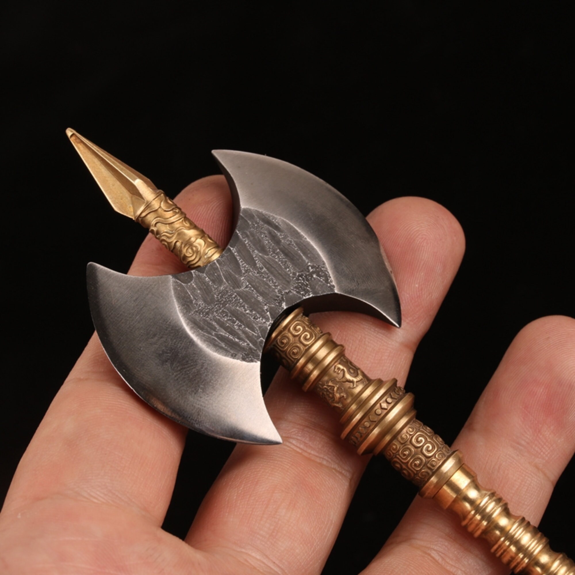 6 L Miniature Ancient Chinese Battle Axe Short Handle Etsy Australia