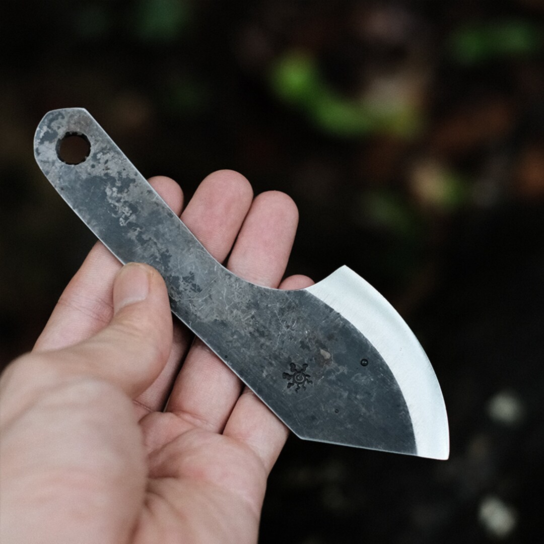 5.8 Outdoor Carbon Steel Pocket Ax EDC Survival Knife Etsy