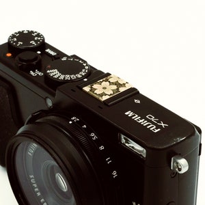 Customizable Fuji/Leica/Nikon/Canon Camera Universal Brass Hot Shoe Cover, Custom Gift for Photography Lovers