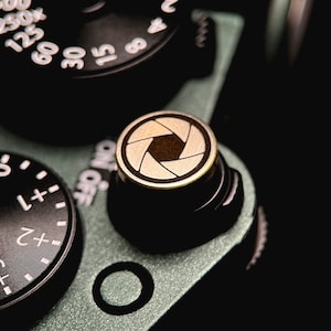 Customizable Brass Fuji/Leica/Nikon/Canon Camera Threaded Shutter Button. Shutter Release. Custom Gift for Photography Lovers