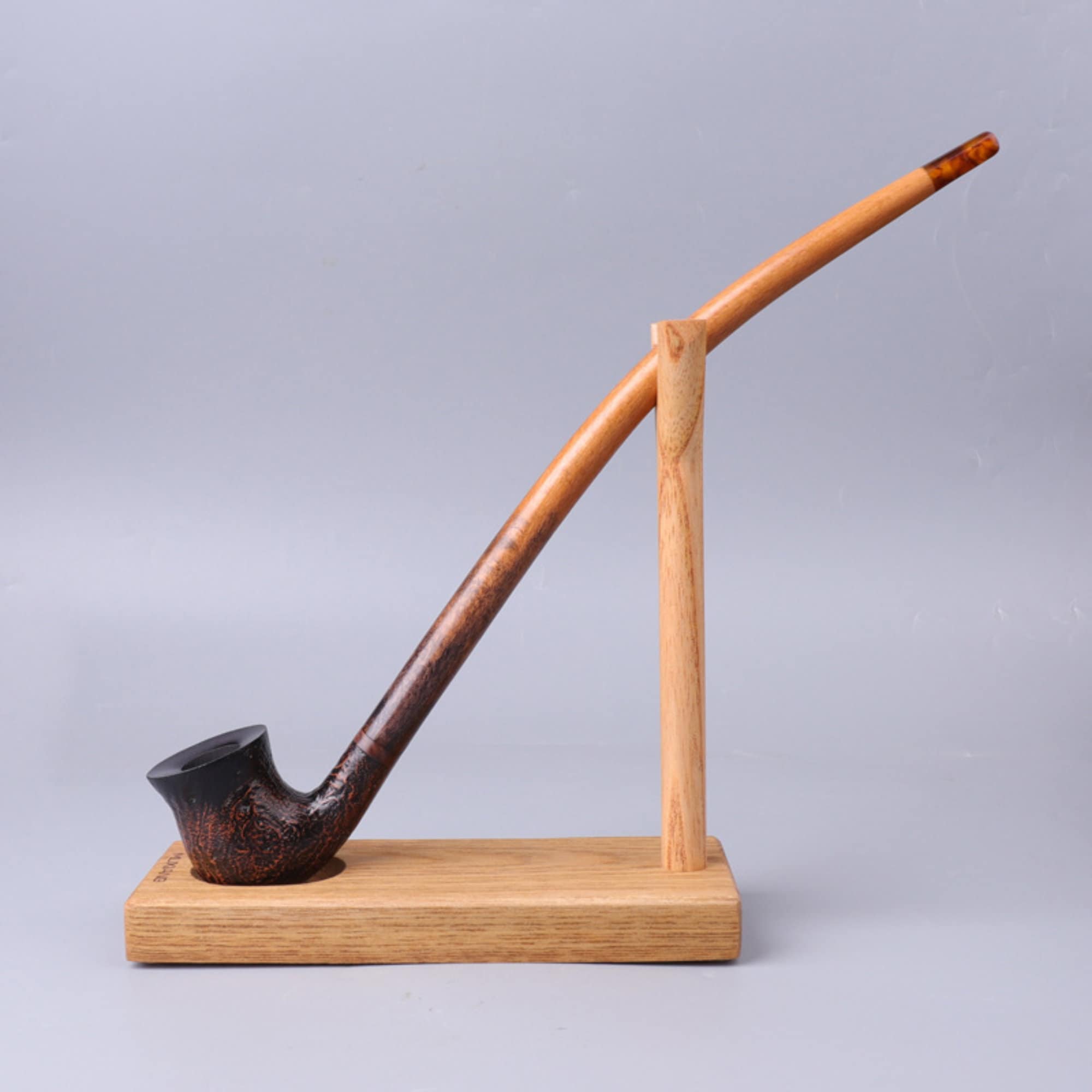 MUXIANGChurchwarden Pipe Wooden Stand Long Stem Tobacco Pipe Etsy