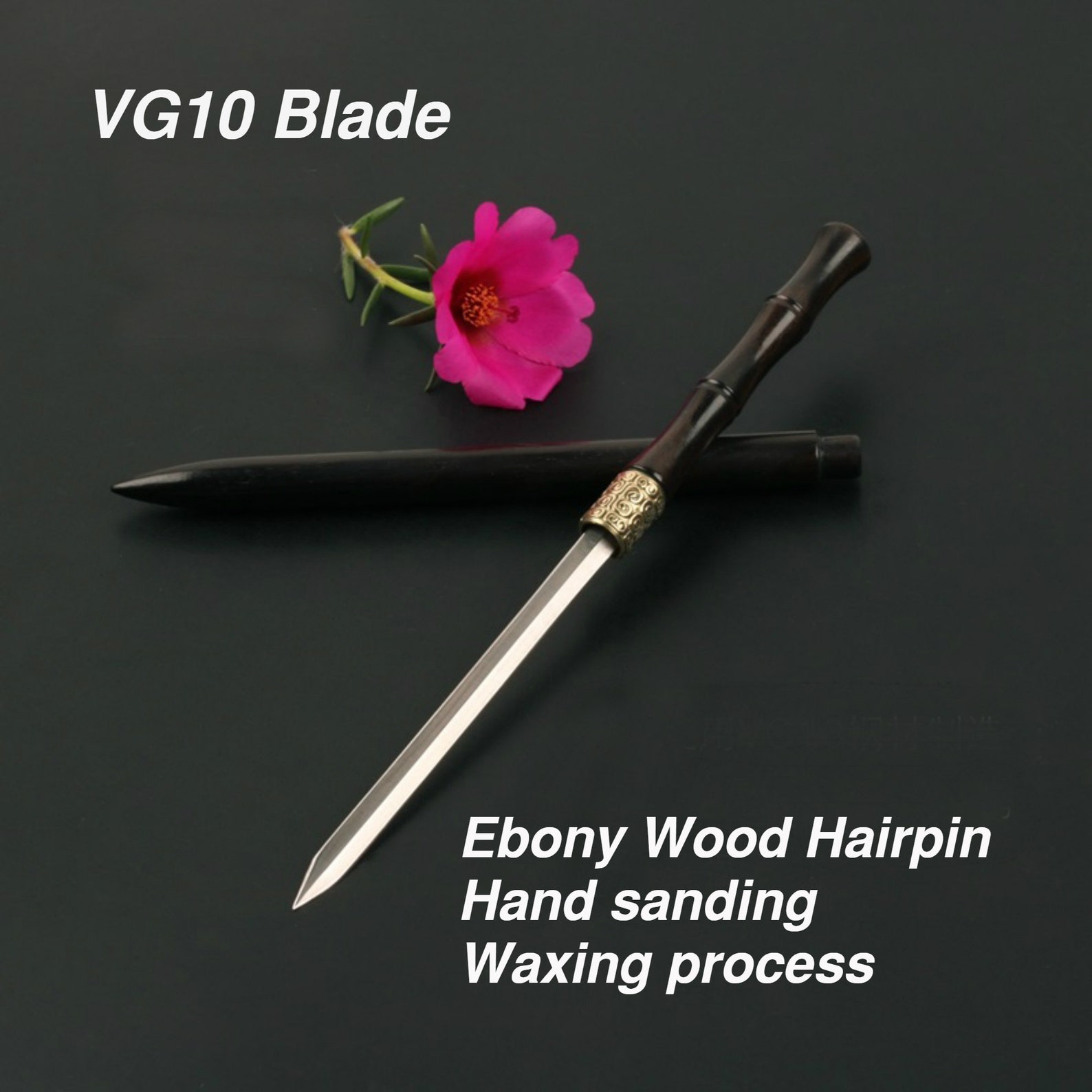 7.3L Hairpin Knife/Sword Miniature Steel Sword Hidden Etsy