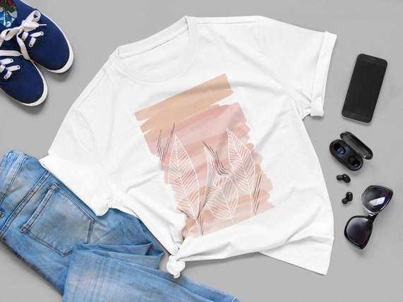 Boho T-shirt Abstract Tshirtaesthetic Tee Boho Art T-shirt | Etsy