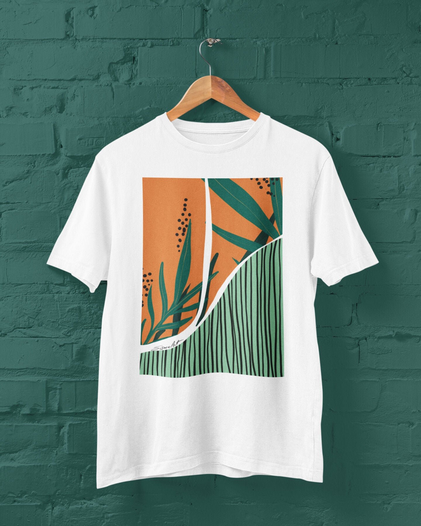 Abstract T-shirt Floral Shirt Art T 