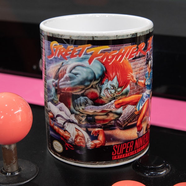 Street Fighter II SNES Blanka Ryu Chun-Li Mug