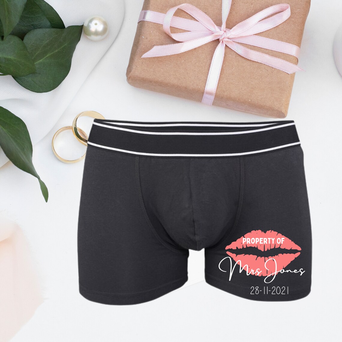 Personalised Groom Boxers Custom Wedding Gift for Groom from Etsy